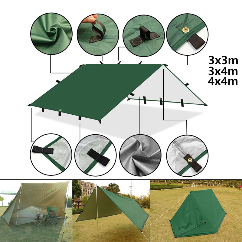 Emergency Mylar Tent - 4x4m 4x3m 3x3m 19 Hänge punkte