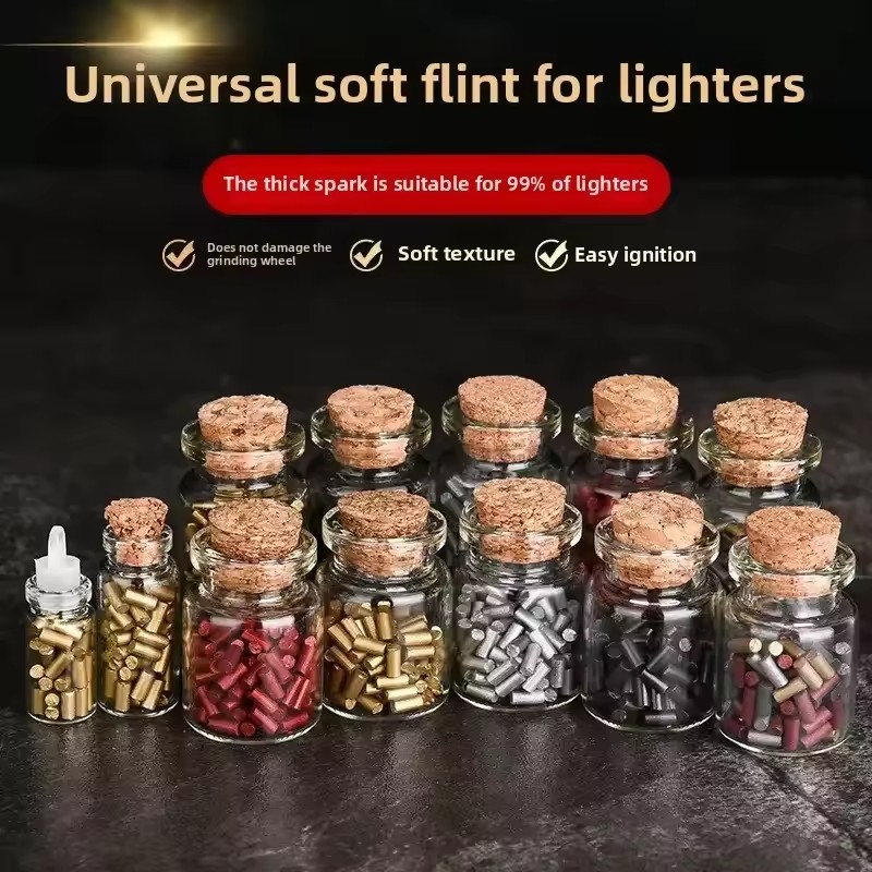 Fire Starting Kit - 200/500 Stück Universelle Feuerstein-Ersatzsteine für Clipper-Feuerzeuge