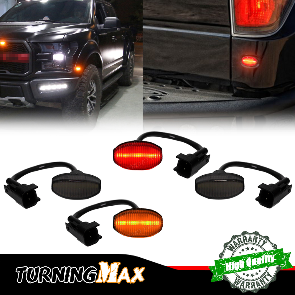 Signal Flare Kit - 4PCS Geräucherte Linse Vorne Bernstein &