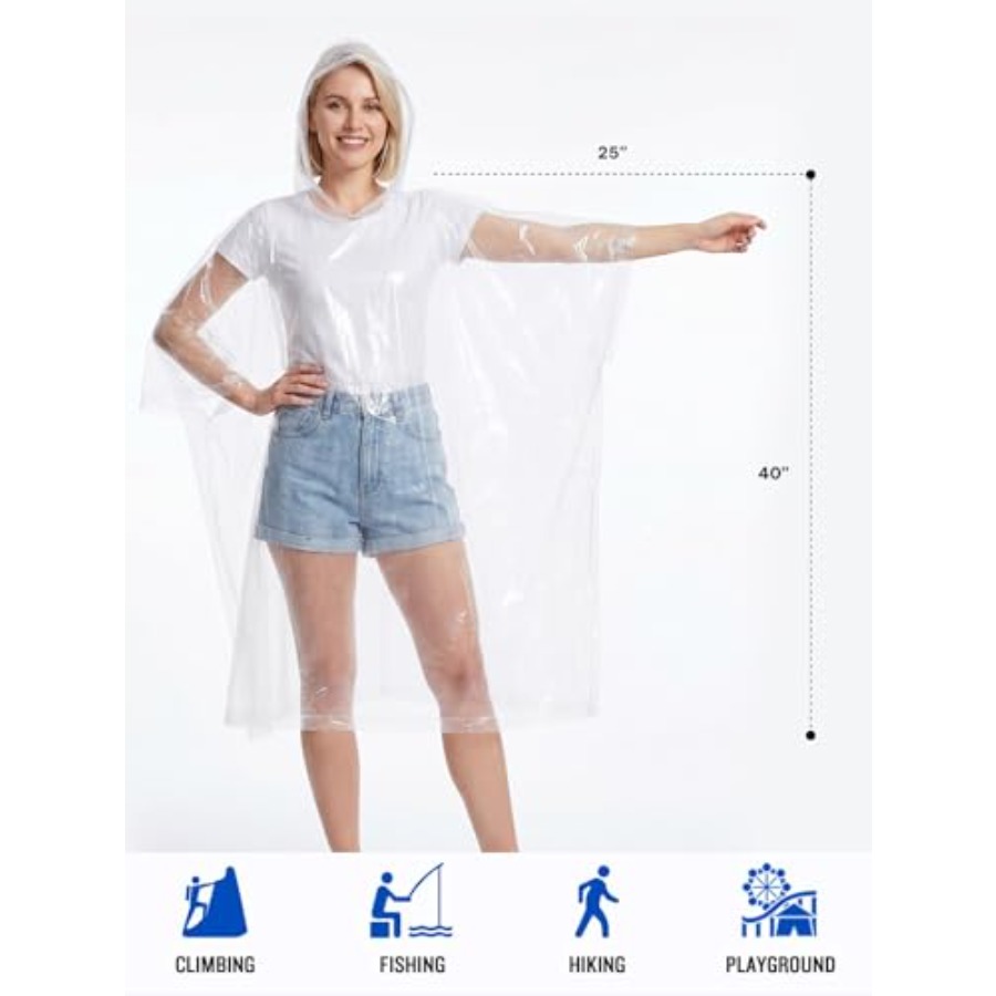 Einweg-Regenponchos für Erwach – Emergency Poncho Rain Bewertung und Preis