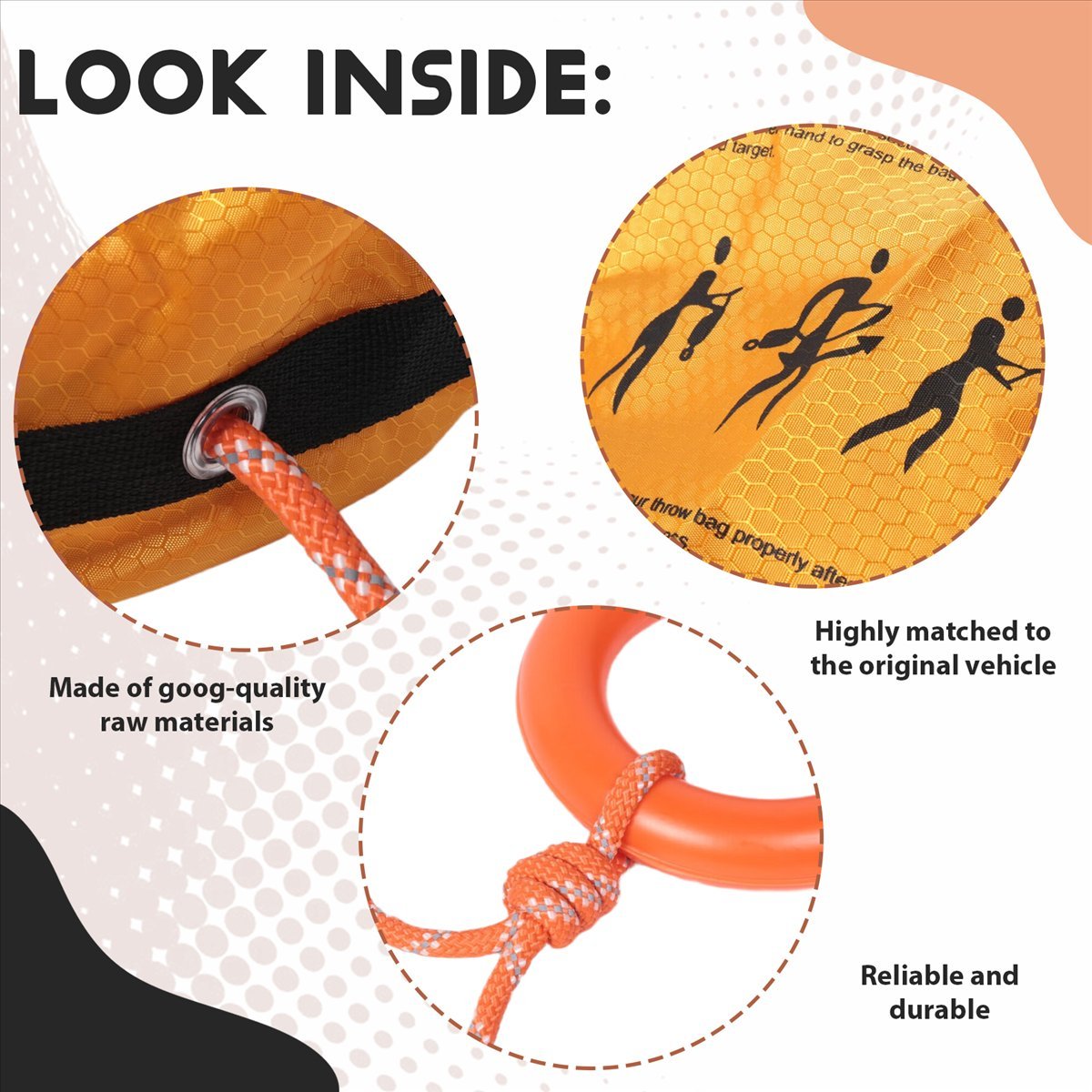 Happy New- Reflektierendes Ret – Rescue Rope Throw Bewertung und Preis
