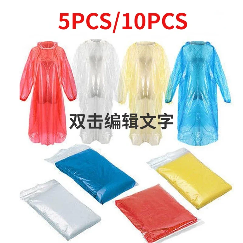 5/10PC Einweg Regenmantel Erwa – Emergency Poncho Rain Bewertung und Preis