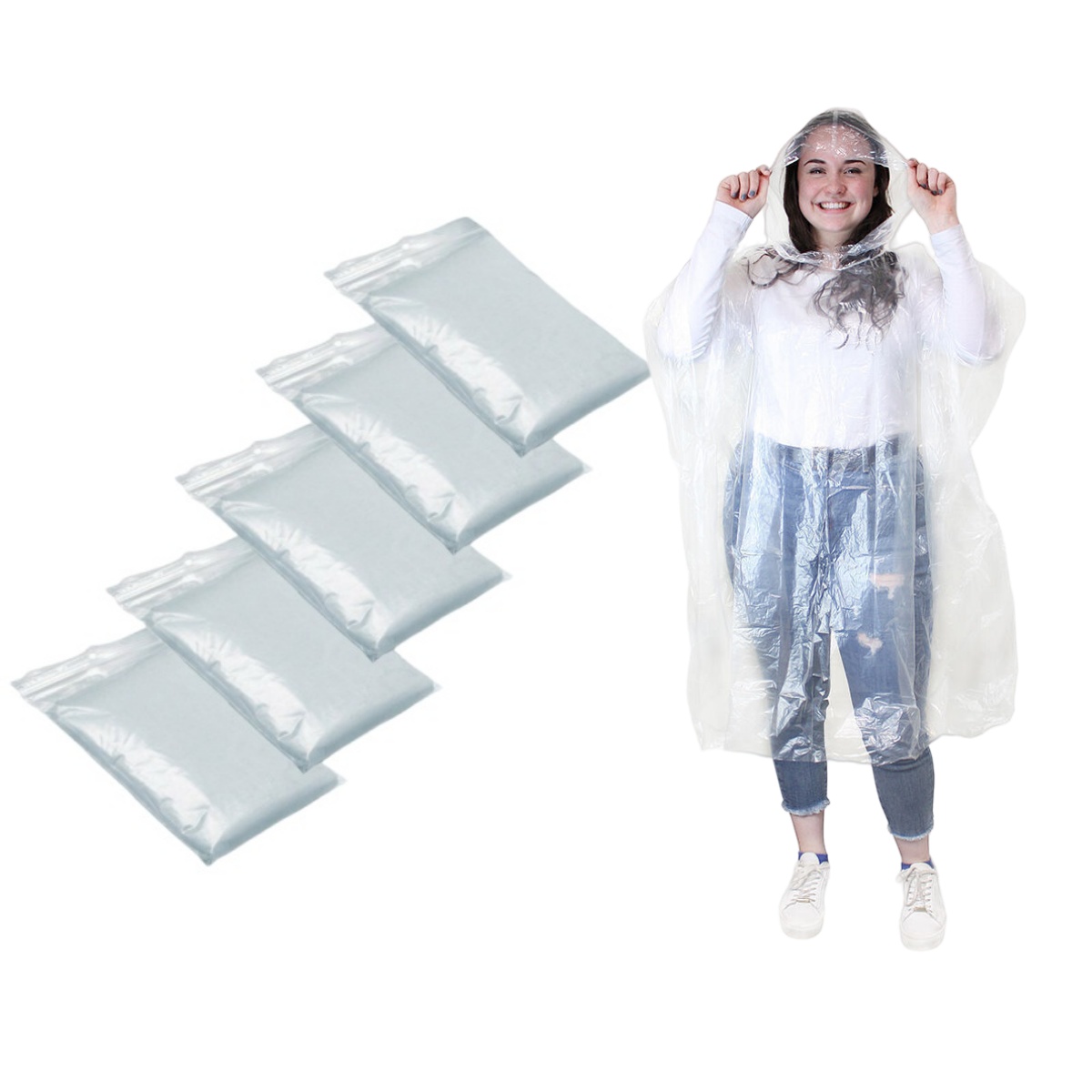 12 Stück wasserdichter Einweg- – Emergency Poncho Rain Bewertung und Preis