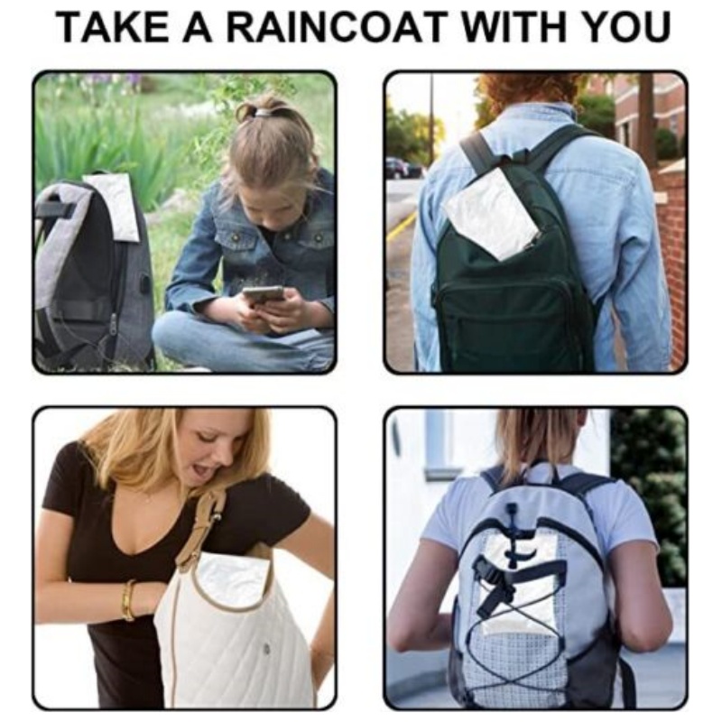 12 Stück wasserdichter Einweg- – Emergency Poncho Rain Bewertung und Preis