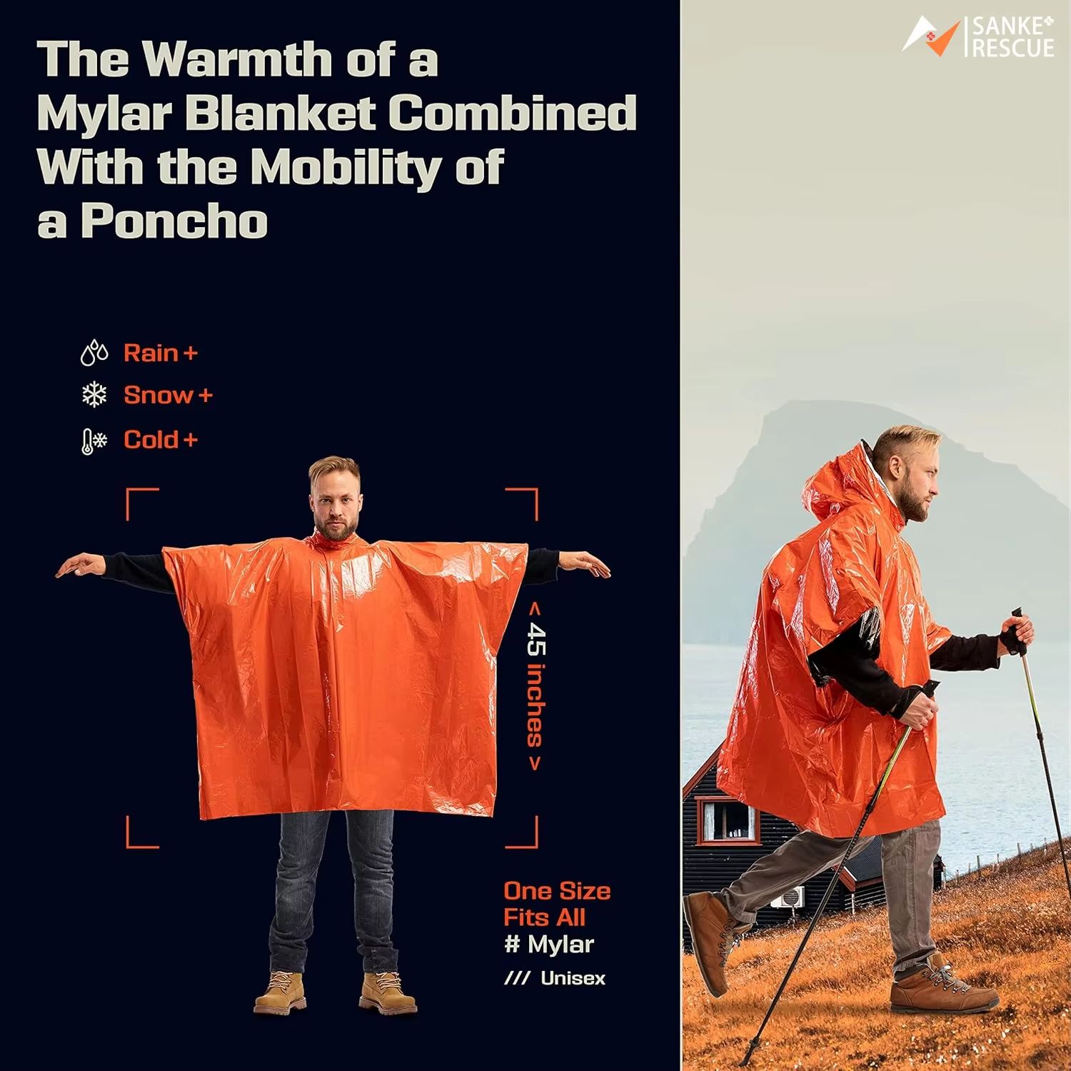 Notfall-Regenponcho, Thermodec – Emergency Poncho Rain Bewertung und Preis
